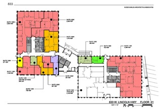 833 W Lincoln Hwy, Schererville, IN en alquiler Plano de la planta- Imagen 1 de 1