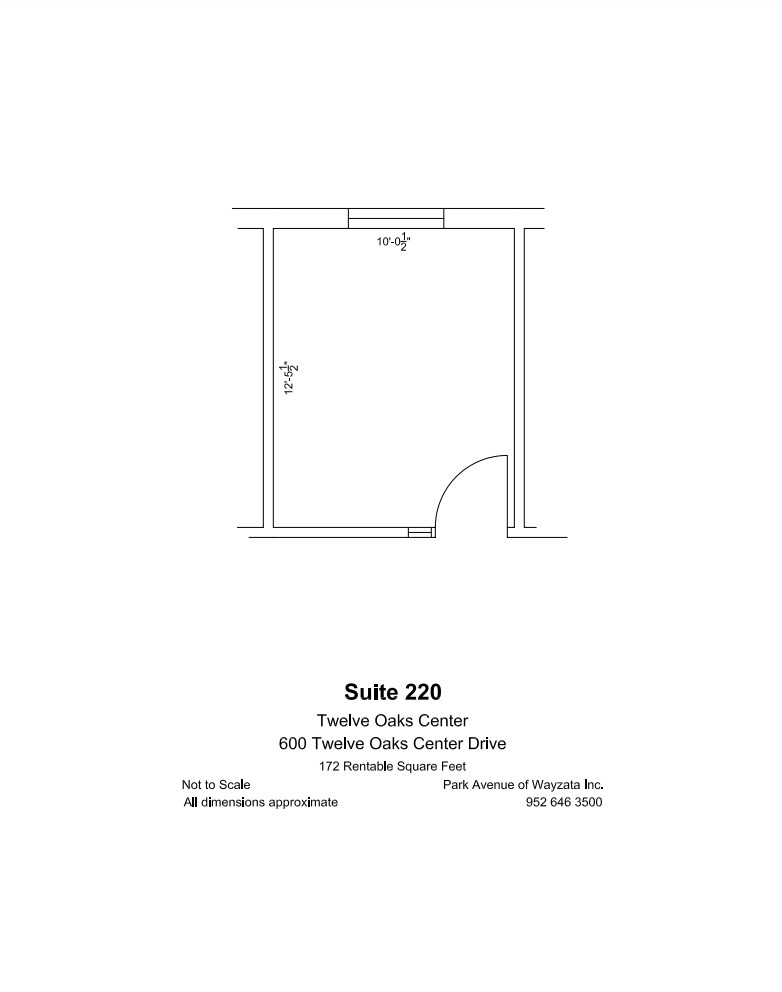 600 Twelve Oaks Center Dr, Wayzata, MN en alquiler Plano de la planta- Imagen 1 de 1