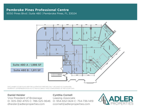 9050 Pines Blvd, Pembroke Pines, FL en alquiler Plano de la planta- Imagen 1 de 6