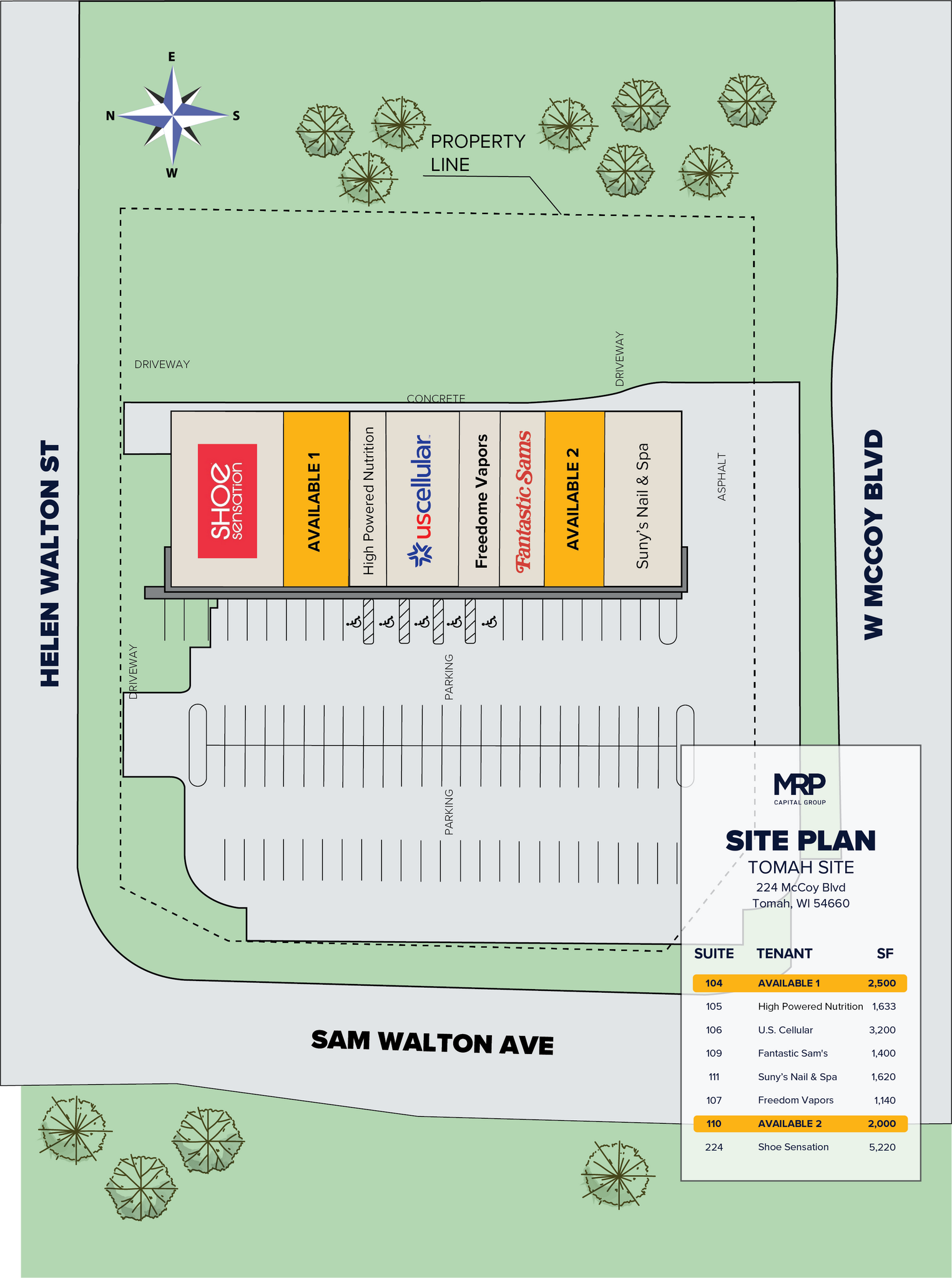 224 W McCoy Blvd, Tomah, WI en alquiler Plano del sitio- Imagen 1 de 1