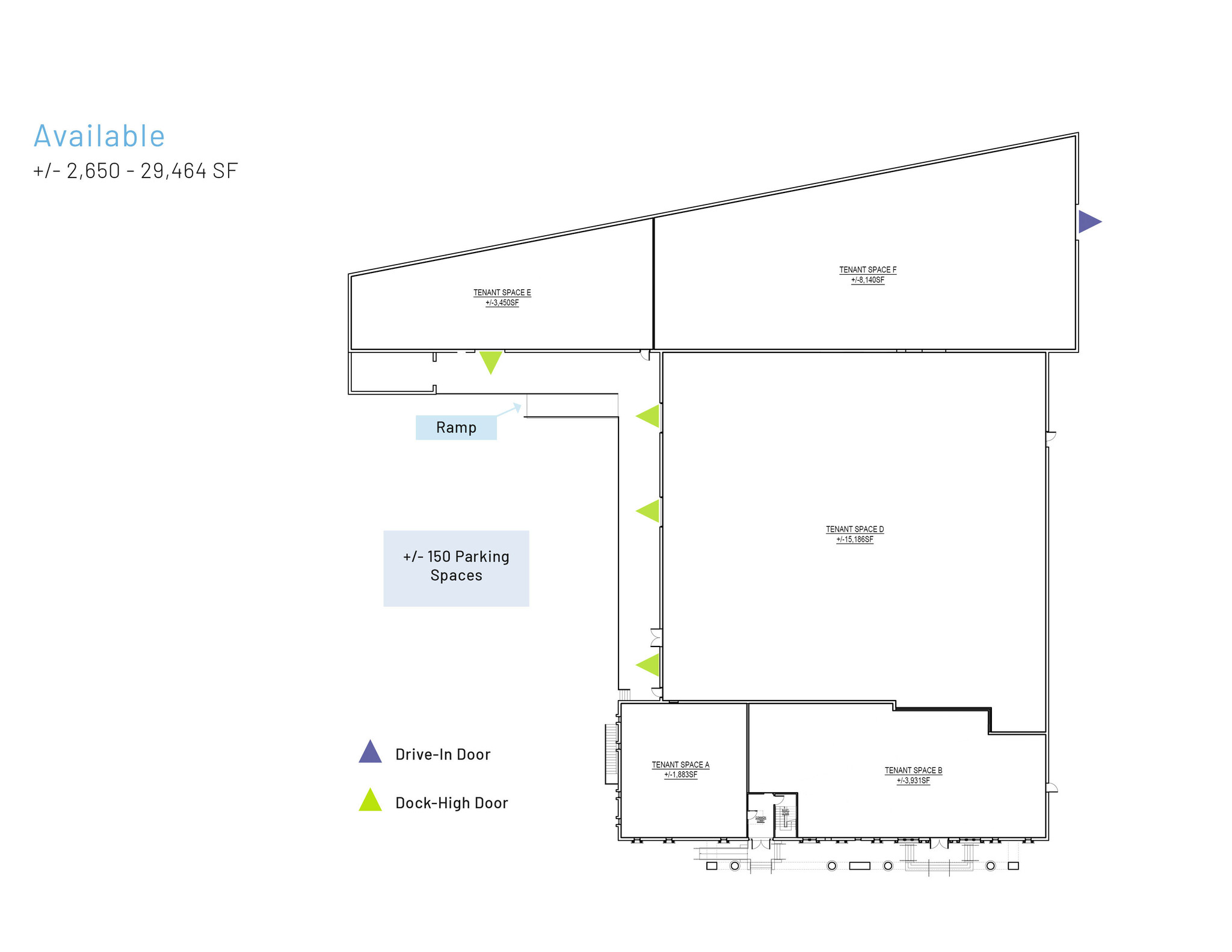 6700 South Blvd, Charlotte, NC en alquiler Plano de la planta- Imagen 1 de 2