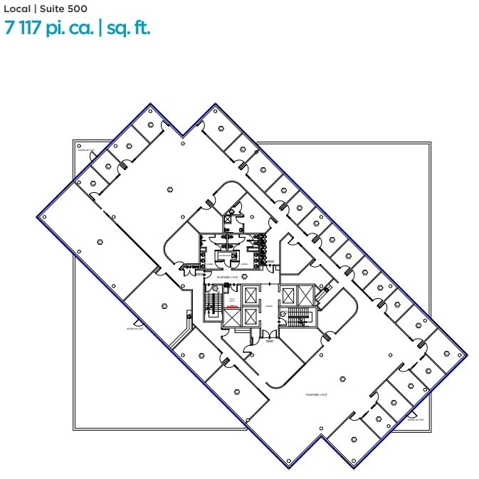 6505 Rte Transcanadienne, Montréal, QC en alquiler Plano de la planta- Imagen 1 de 1