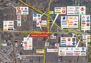 6480-6532 Winchester Rd, Memphis, TN - VISTA AÉREA  vista de mapa - Image1