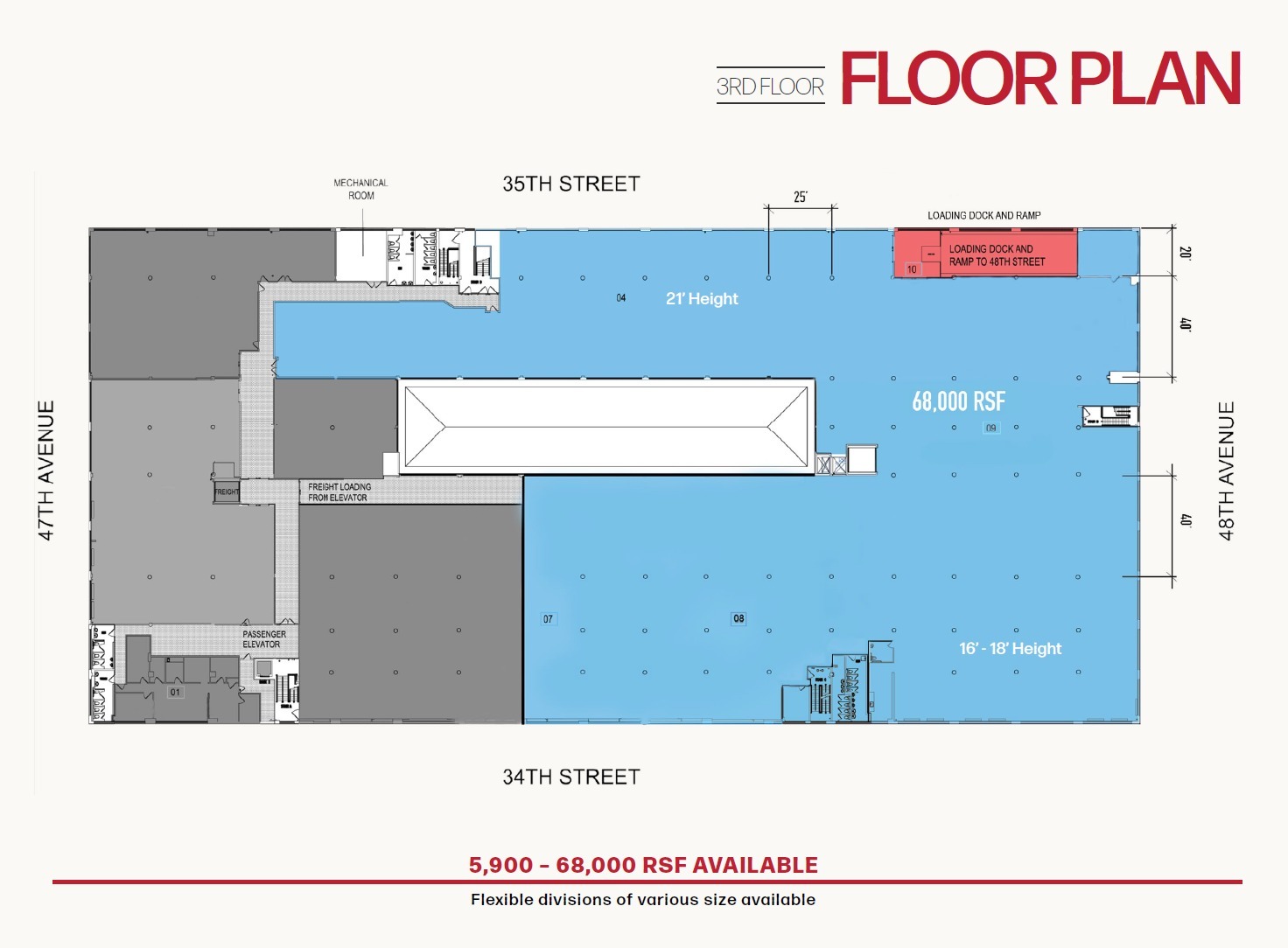 47-25 34th St, Long Island City, NY en alquiler Plano de la planta- Imagen 1 de 4