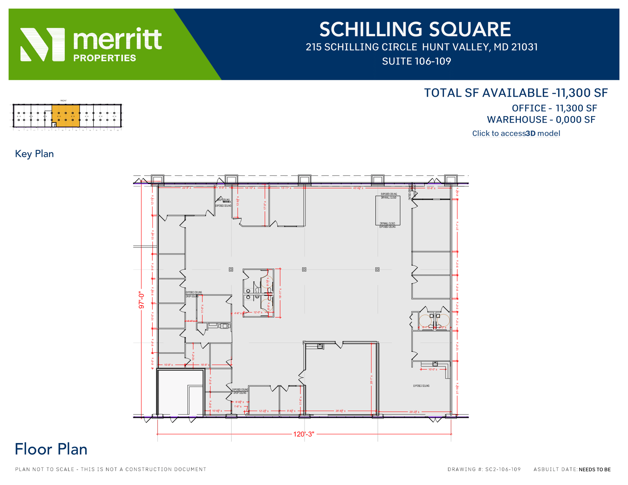 215 Schilling Cir, Hunt Valley, MD en alquiler Plano de la planta- Imagen 1 de 1