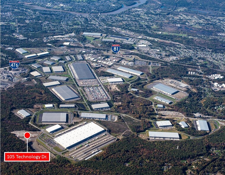 105 Technology Dr, Jenkins Township, PA en alquiler - Vista aérea - Imagen 1 de 1