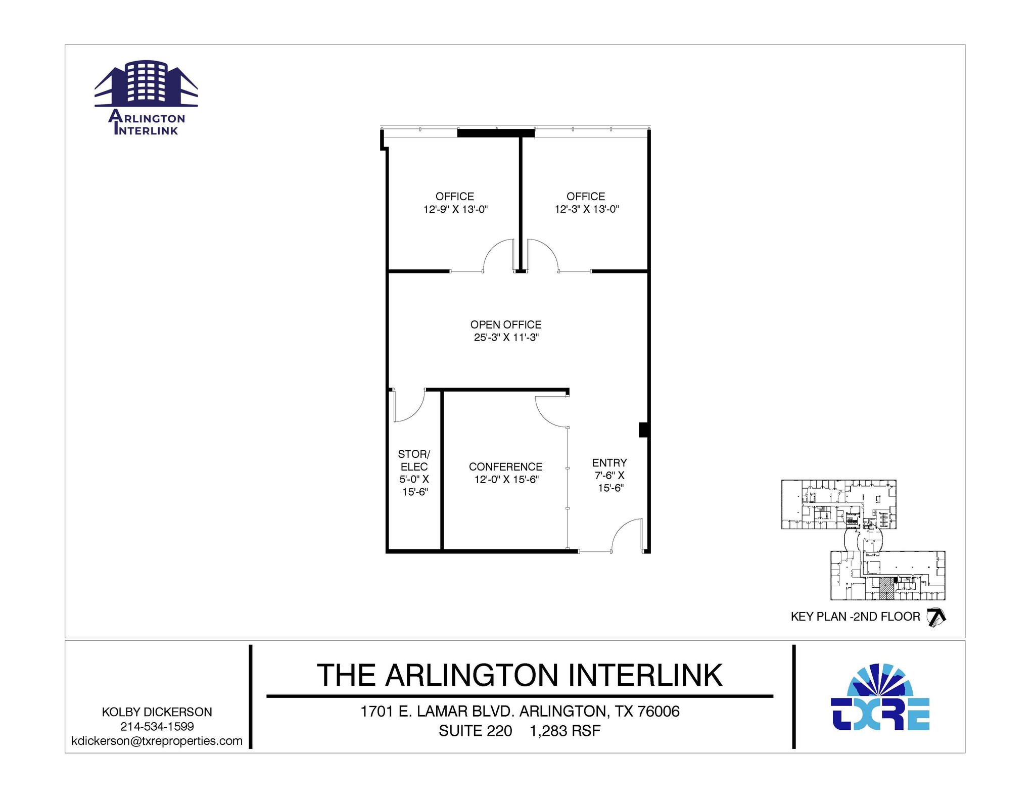 1701 E Lamar Blvd, Arlington, TX en alquiler Plano de la planta- Imagen 1 de 1