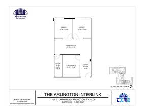 1701 E Lamar Blvd, Arlington, TX en alquiler Plano de la planta- Imagen 1 de 1