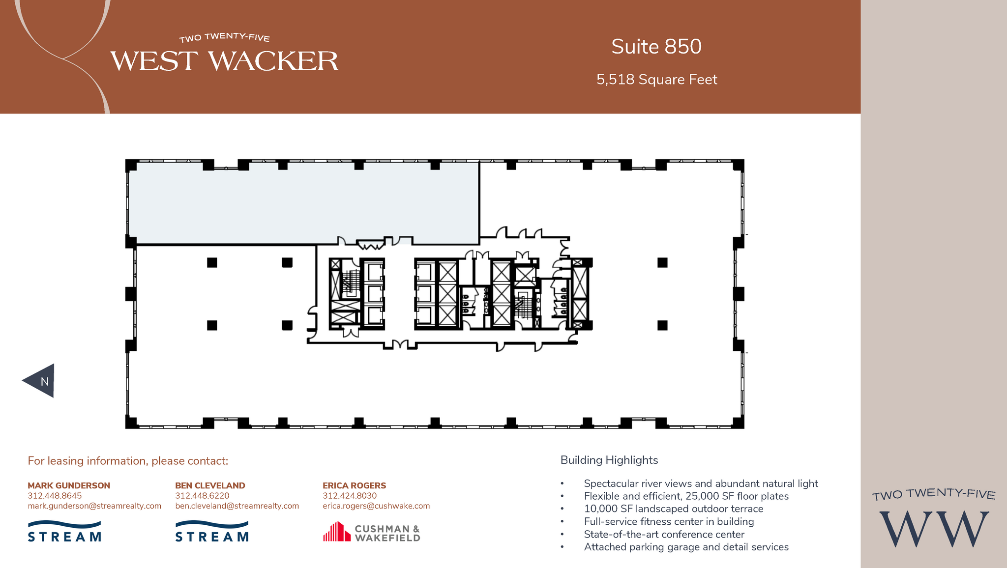 225 W Wacker Dr, Chicago, IL en alquiler Plano de la planta- Imagen 1 de 2