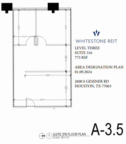 2600 S Gessner Rd, Houston, TX en alquiler Plano de la planta- Imagen 1 de 1