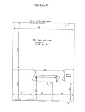 300-330 Detroit Ave, Monroe, MI en alquiler Plano de la planta- Imagen 1 de 1