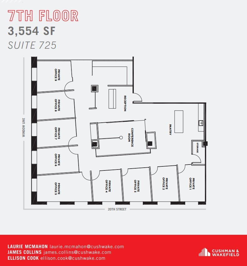 1120 20th St NW, Washington, DC en alquiler Plano de la planta- Imagen 1 de 1