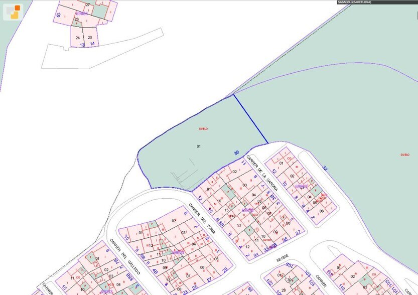 Terreno en Sabadell, Barcelona en venta - Plano de solar - Imagen 2 de 2