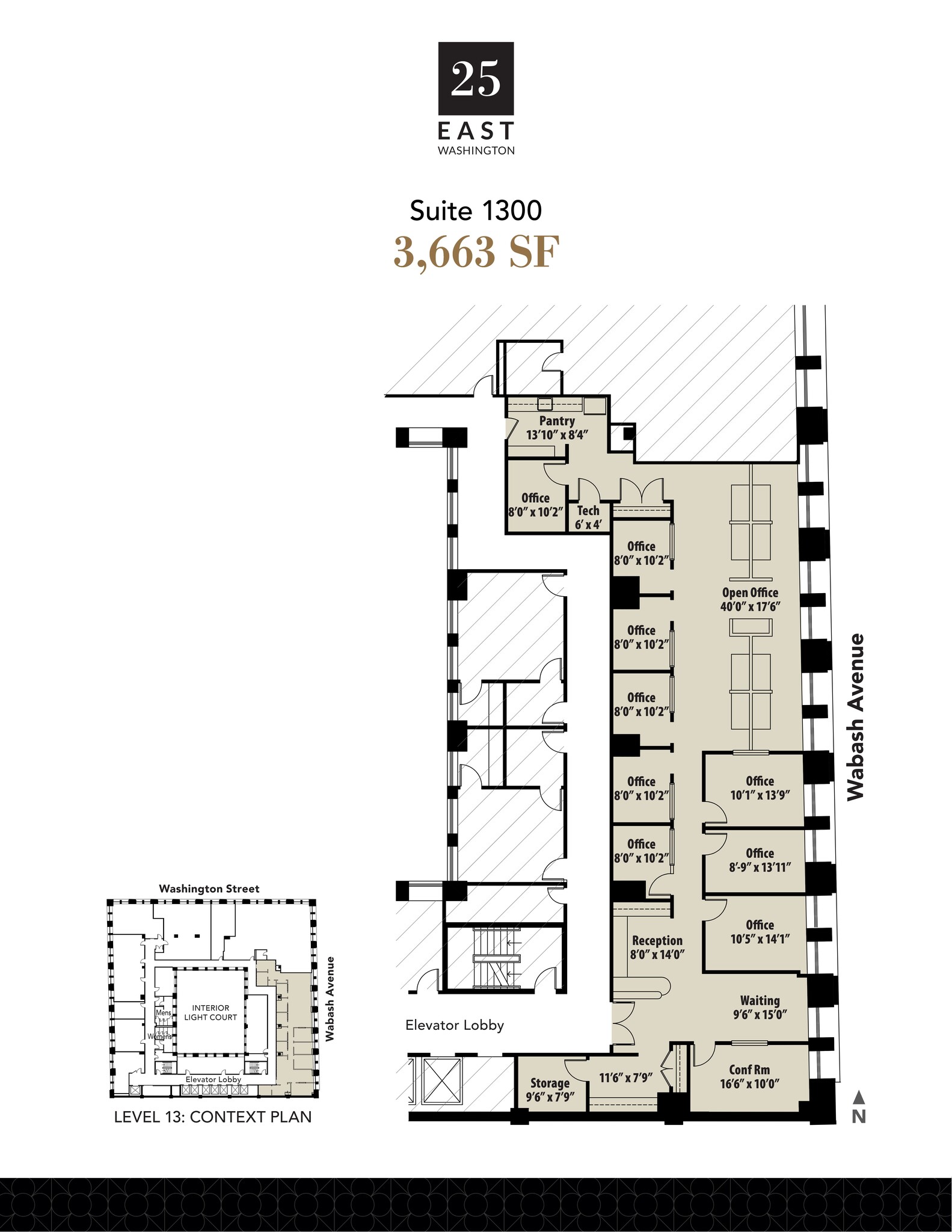 25 E Washington St, Chicago, IL en alquiler Plano del sitio- Imagen 1 de 1