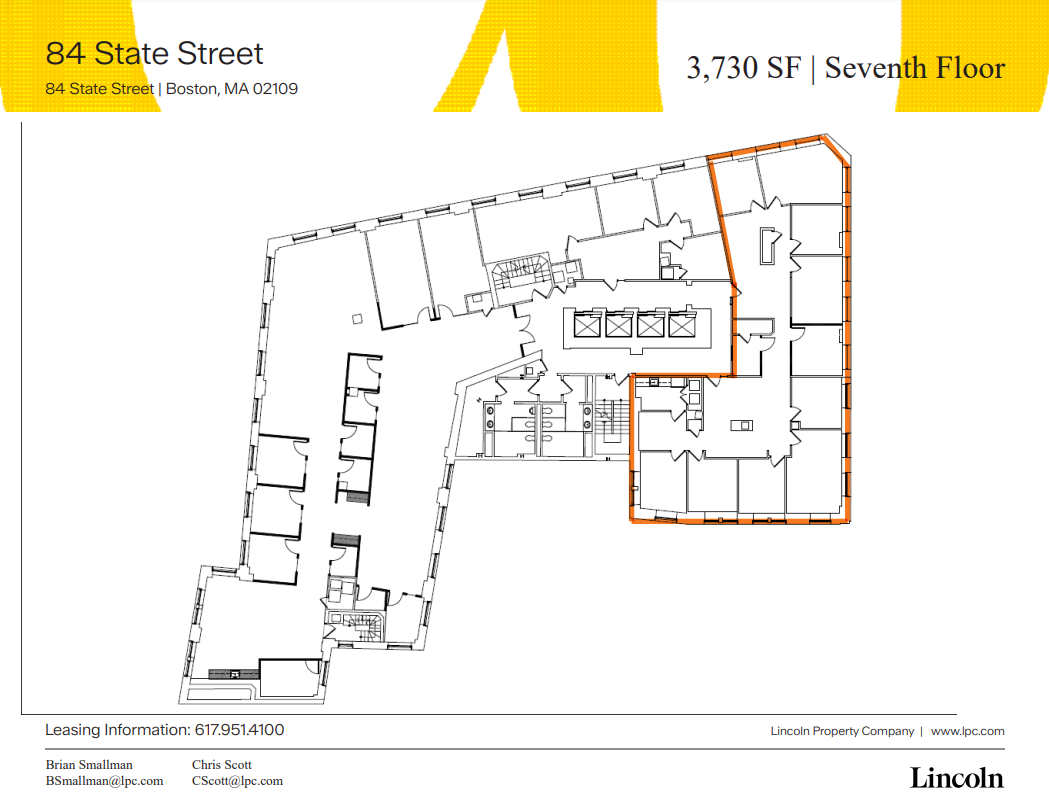 84 State St, Boston, MA en alquiler Plano de la planta- Imagen 1 de 1