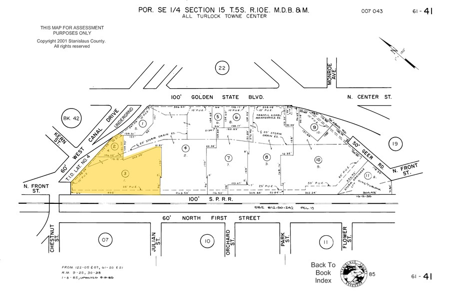 751 N Golden State Blvd, Turlock, CA en venta - Plano de solar - Imagen 3 de 5