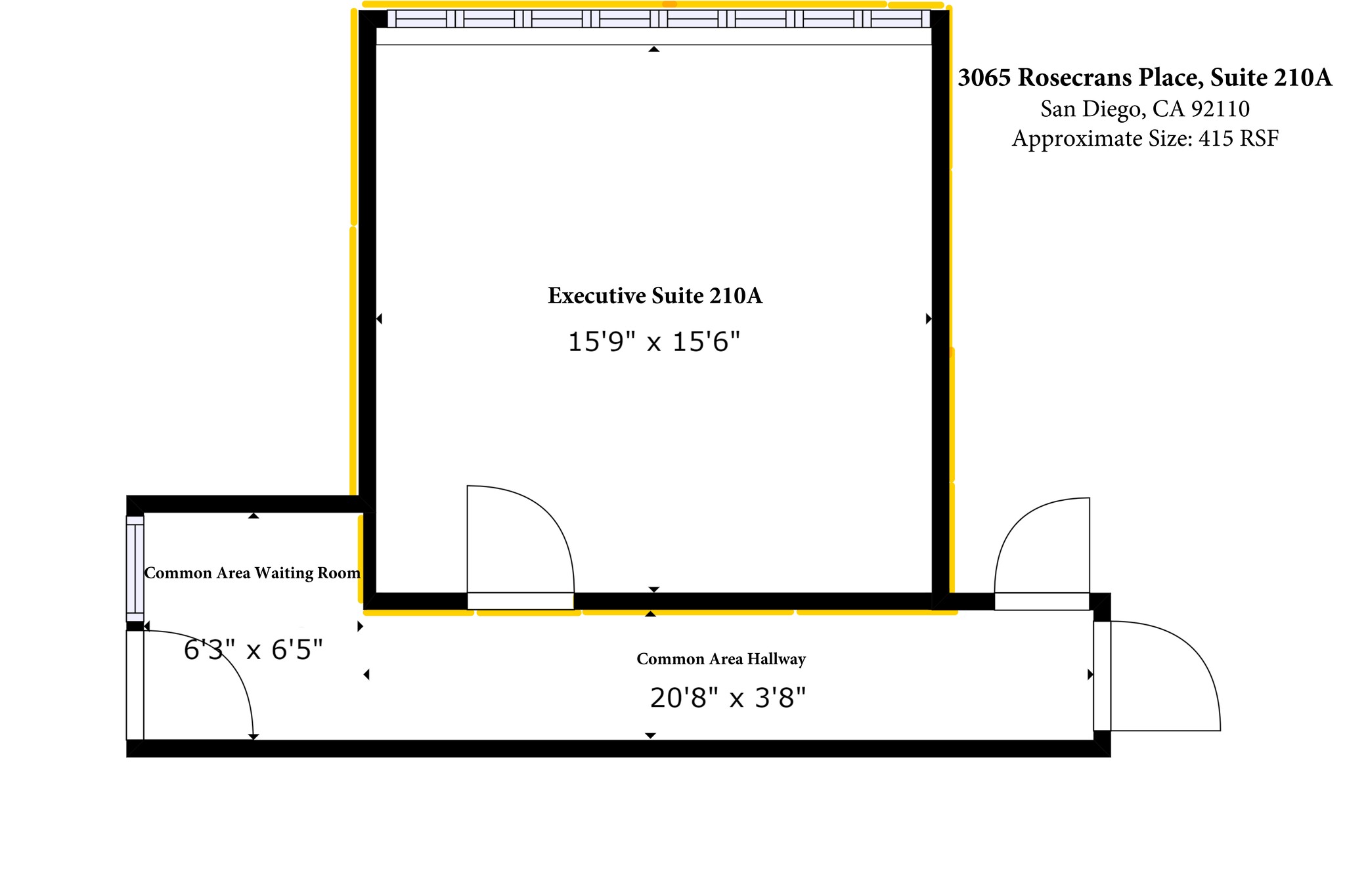 3065 Rosecrans Pl, San Diego, CA en alquiler Plano del sitio- Imagen 1 de 9