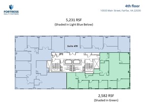 10555 Main St, Fairfax, VA en alquiler Plano de la planta- Imagen 1 de 1