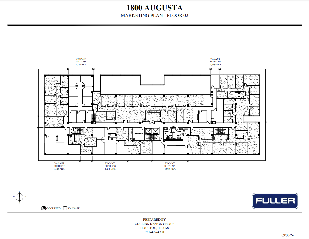 1800 Augusta Dr, Houston, TX en venta Plano de la planta- Imagen 1 de 1