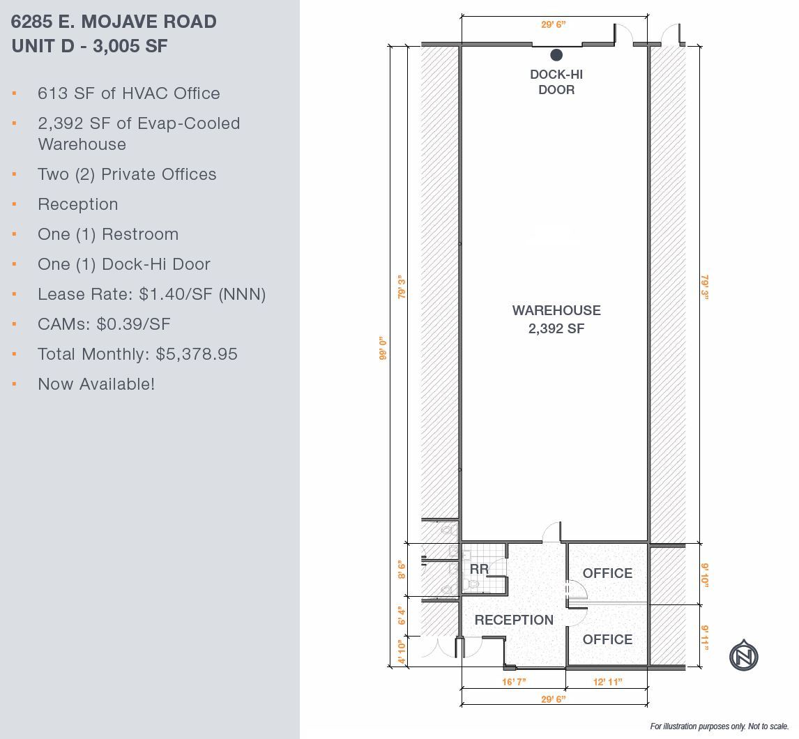 6285 S Mojave Rd, Las Vegas, NV en alquiler Plano de la planta- Imagen 1 de 1