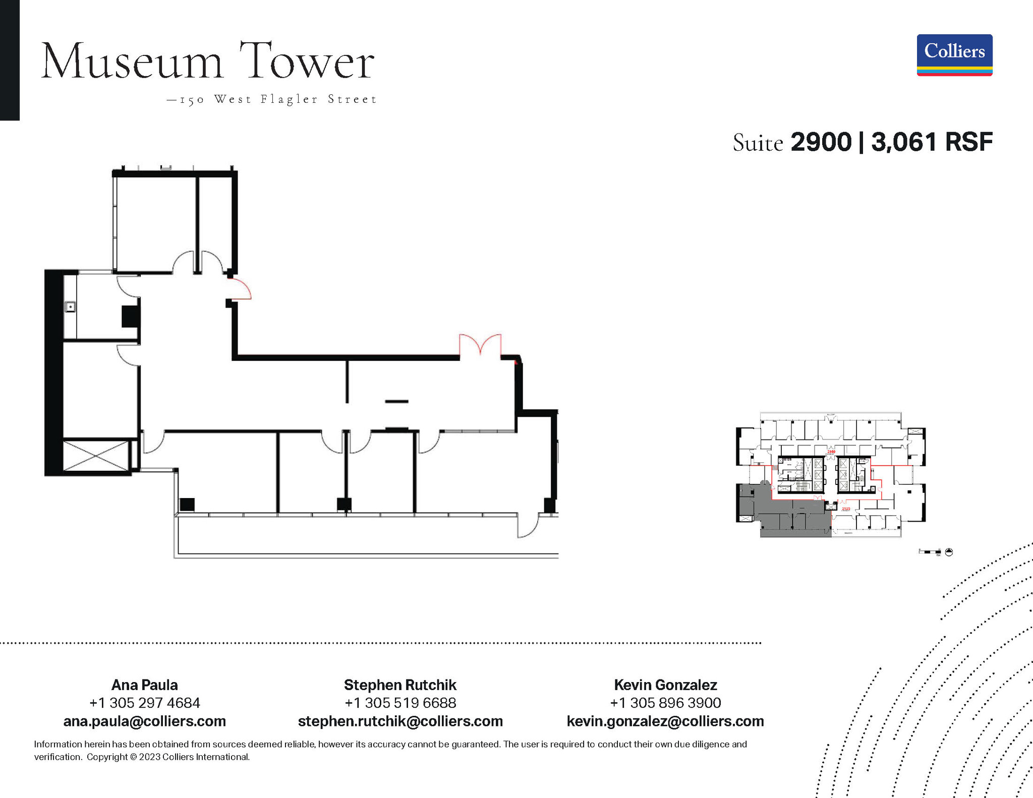 150 W Flagler St, Miami, FL en alquiler Plano de la planta- Imagen 1 de 1