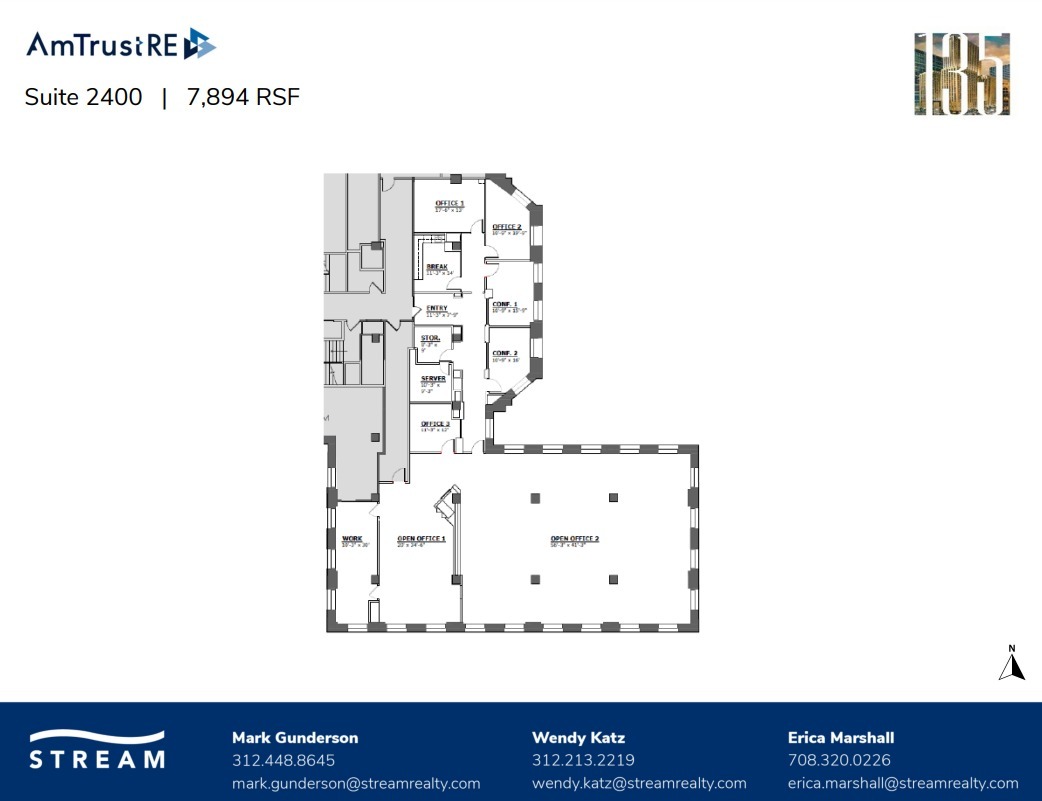 135 S LaSalle St, Chicago, IL en alquiler Plano de la planta- Imagen 1 de 1