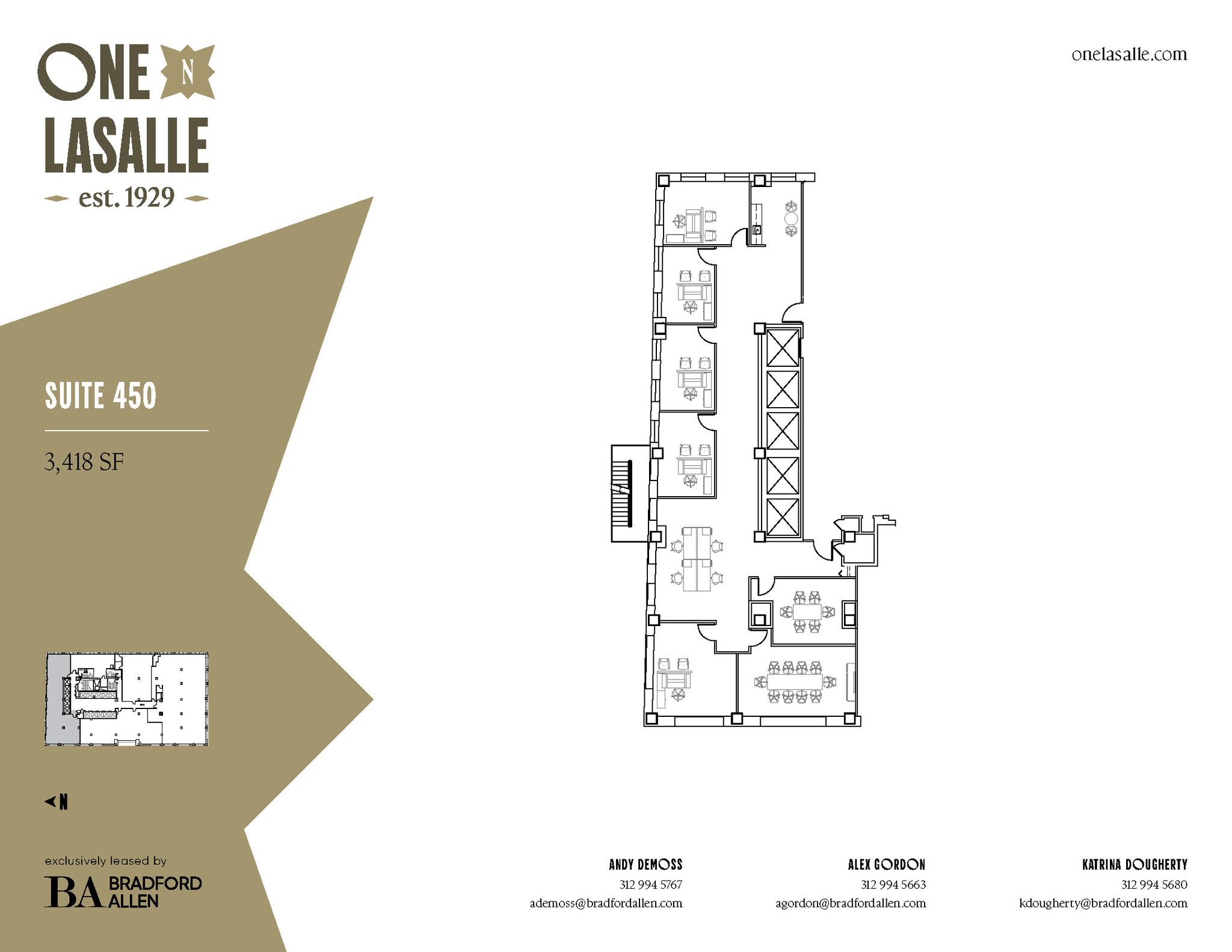 1 N La Salle St, Chicago, IL en alquiler Plano de la planta- Imagen 1 de 1