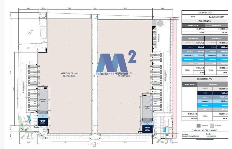 Nave en Cabanillas del Campo, Guadalajara en alquiler - Plano del sitio - Imagen 2 de 2