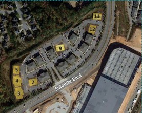 1325 Satellite Blvd NW, Suwanee, GA - VISTA AÉREA  vista de mapa