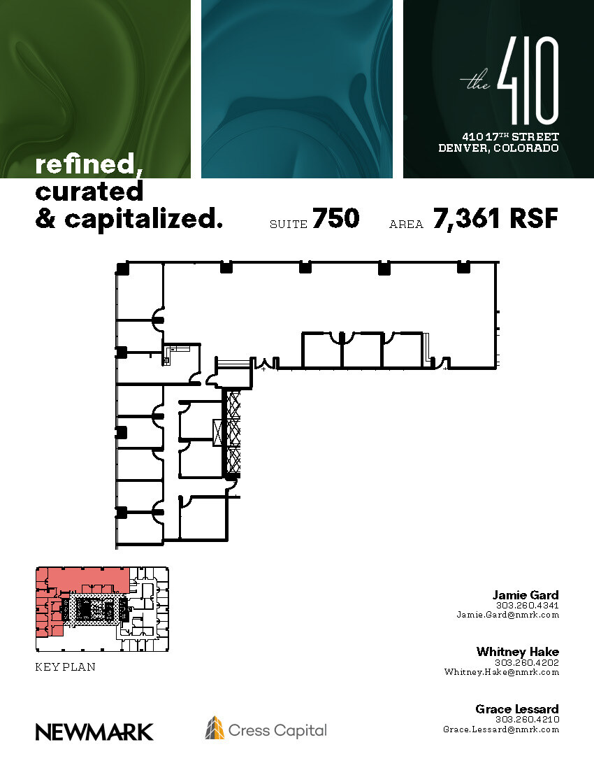 410 17th St, Denver, CO en alquiler Plano de la planta- Imagen 1 de 1