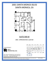 2001 Santa Monica Blvd, Santa Monica, CA en alquiler Plano de la planta- Imagen 1 de 1