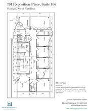 701 Exposition Pl, Raleigh, NC en alquiler Plano de la planta- Imagen 1 de 1