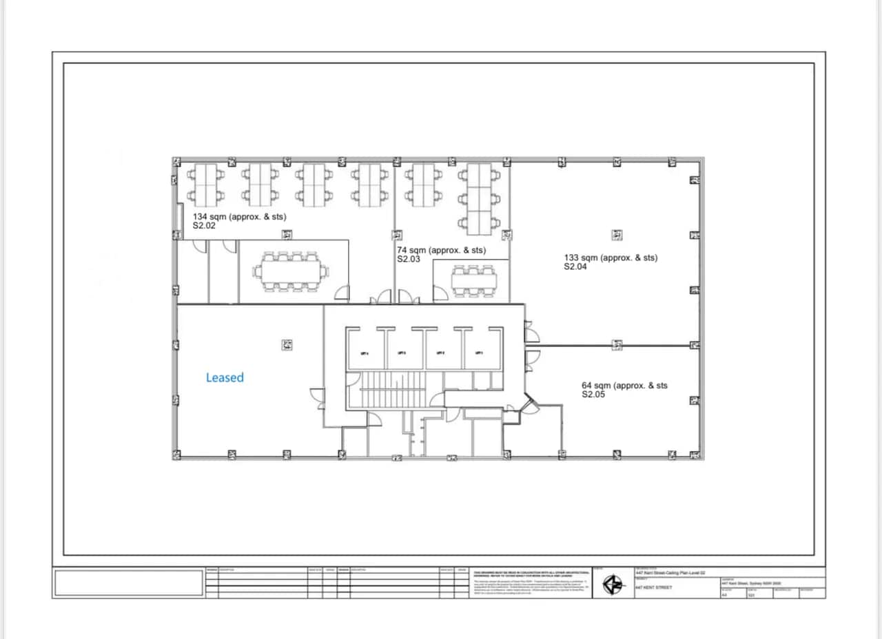 447 Kent St, Sydney en alquiler Plano de la planta- Imagen 1 de 1
