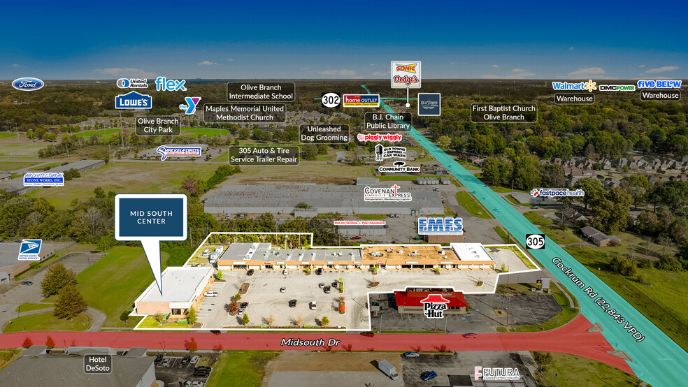 8200 Midsouth dr, Olive Branch, MS en venta - Foto del edificio - Imagen 2 de 5