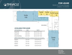 5524 S Prince St, Littleton, CO en alquiler Plano de la planta- Imagen 1 de 2