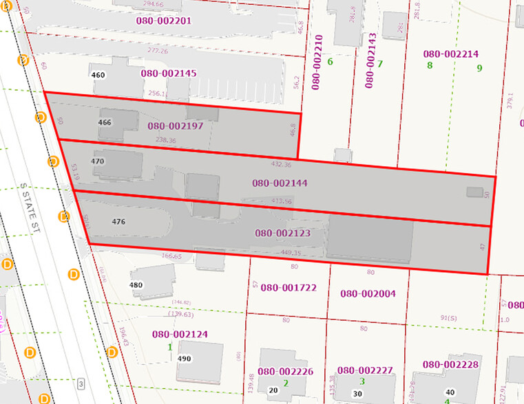 466-476 S State St, Westerville, OH en venta - Plano de solar - Imagen 2 de 8