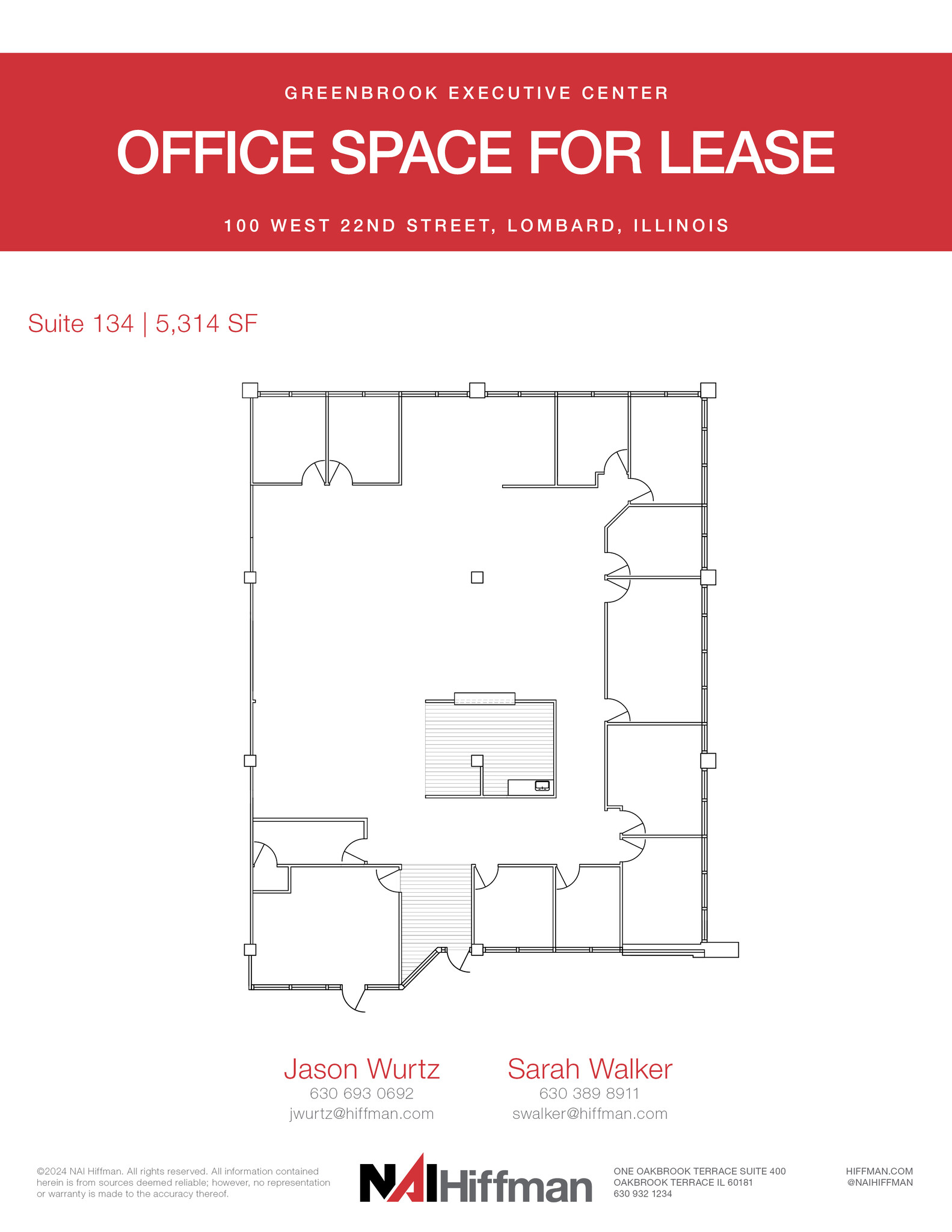 200 W 22nd St, Lombard, IL en alquiler Plano de la planta- Imagen 1 de 1