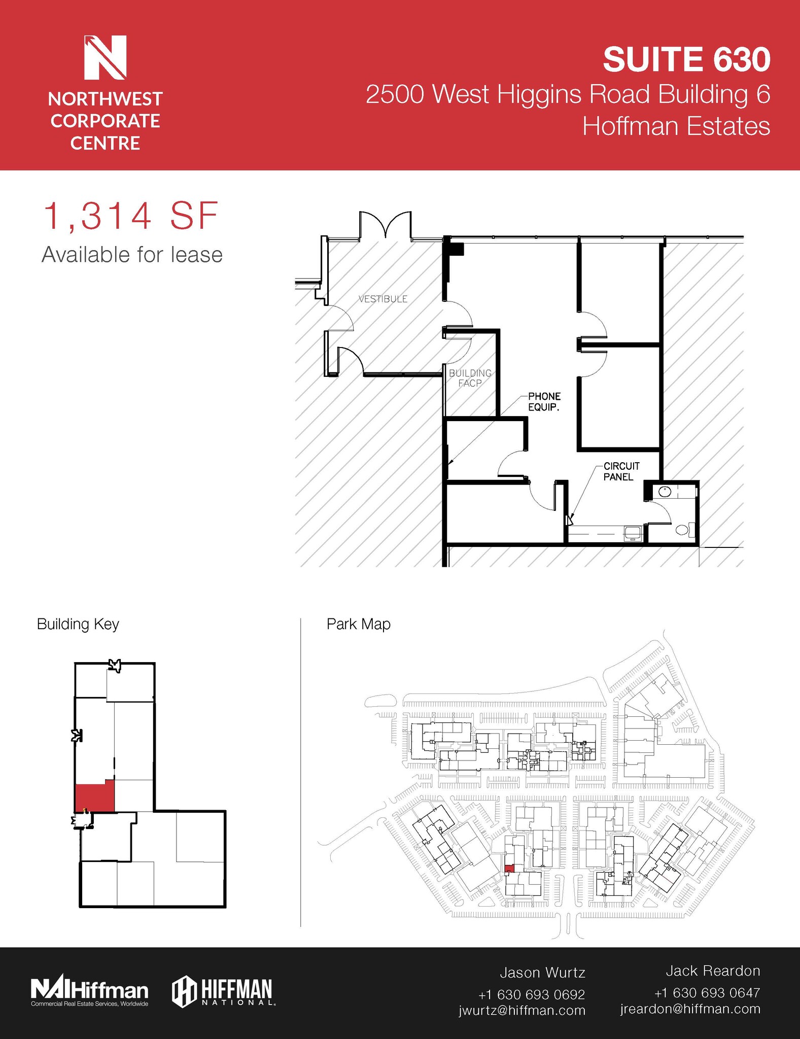 2500 W Higgins Rd, Hoffman Estates, IL en alquiler Plano de la planta- Imagen 1 de 1