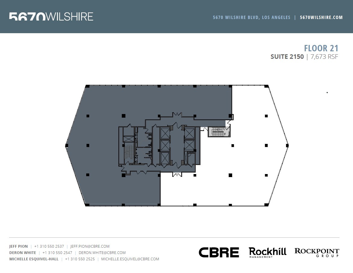 5670 Wilshire Blvd, Los Angeles, CA en alquiler Plano de la planta- Imagen 1 de 1