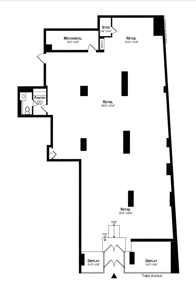 1056 3rd Ave, New York, NY en alquiler Plano de la planta- Imagen 1 de 1