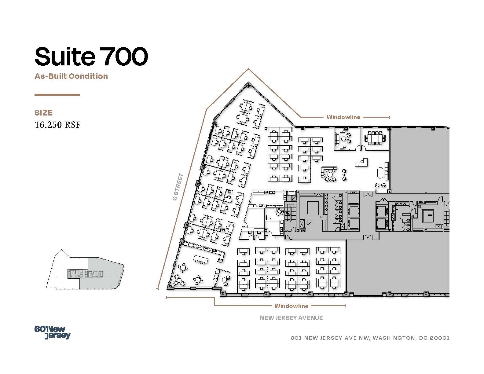 601 New Jersey Ave NW, Washington, DC en alquiler Plano de la planta- Imagen 1 de 4