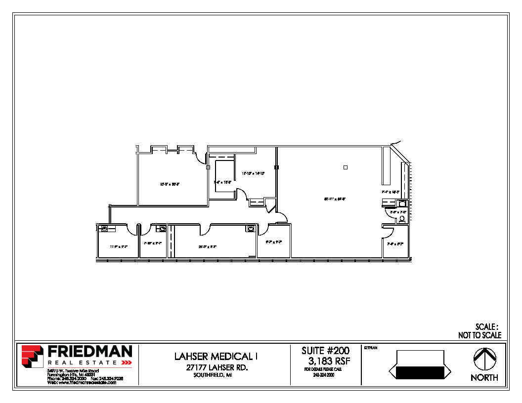 27177 Lahser Rd, Southfield, MI en alquiler Plano de la planta- Imagen 1 de 2