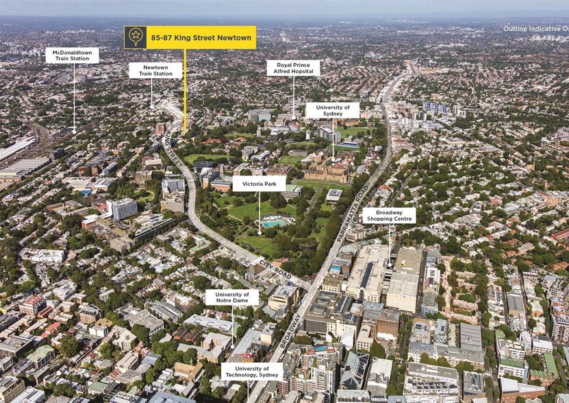 85-87 King St, Newtown en venta - Vista aérea - Imagen 2 de 13