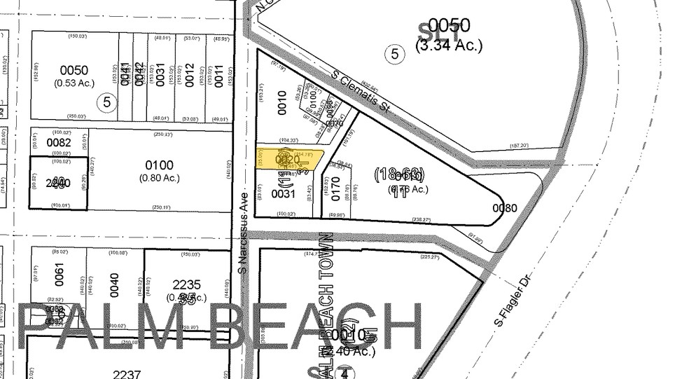 114 South Narcissus Ave, West Palm Beach, FL en venta - Plano de solar - Imagen 3 de 3