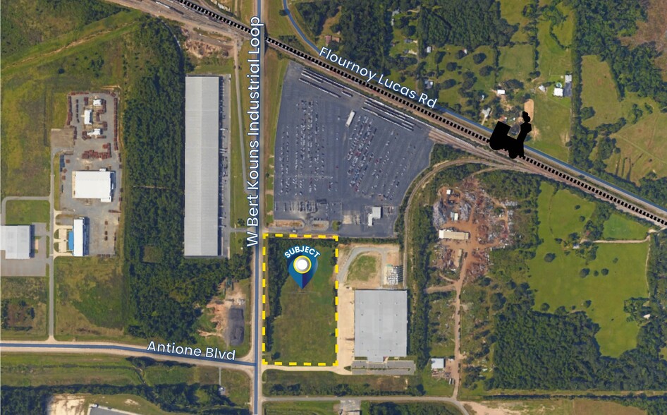 7601 W Bert Kouns Industrial Loop, Shreveport, LA en alquiler - Vista aérea - Imagen 2 de 3