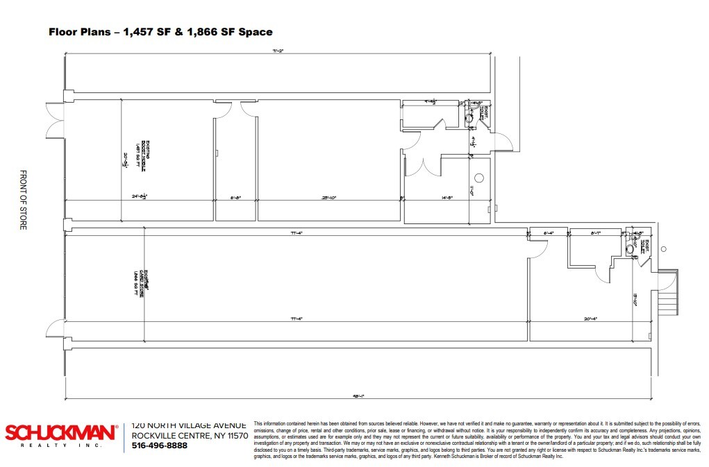 1255-1283 Sunrise Hwy, Copiague, NY en alquiler Plano de la planta- Imagen 1 de 1