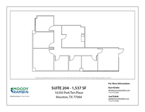 16350 Park Ten Place Dr, Houston, TX en alquiler Plano de la planta- Imagen 1 de 1