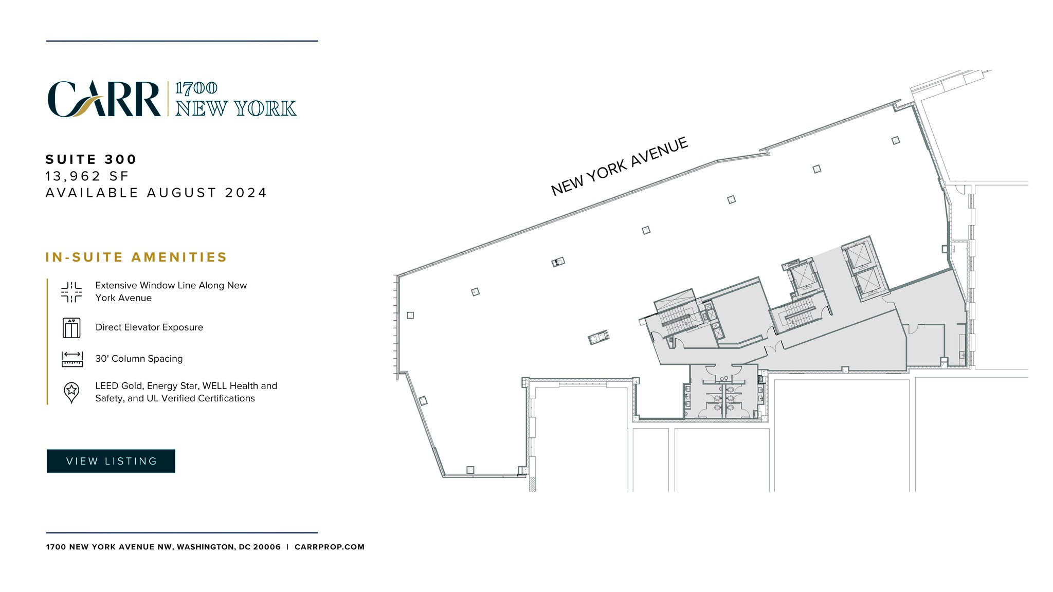 1700 New York Ave NW, Washington, DC en alquiler Plano de la planta- Imagen 1 de 1