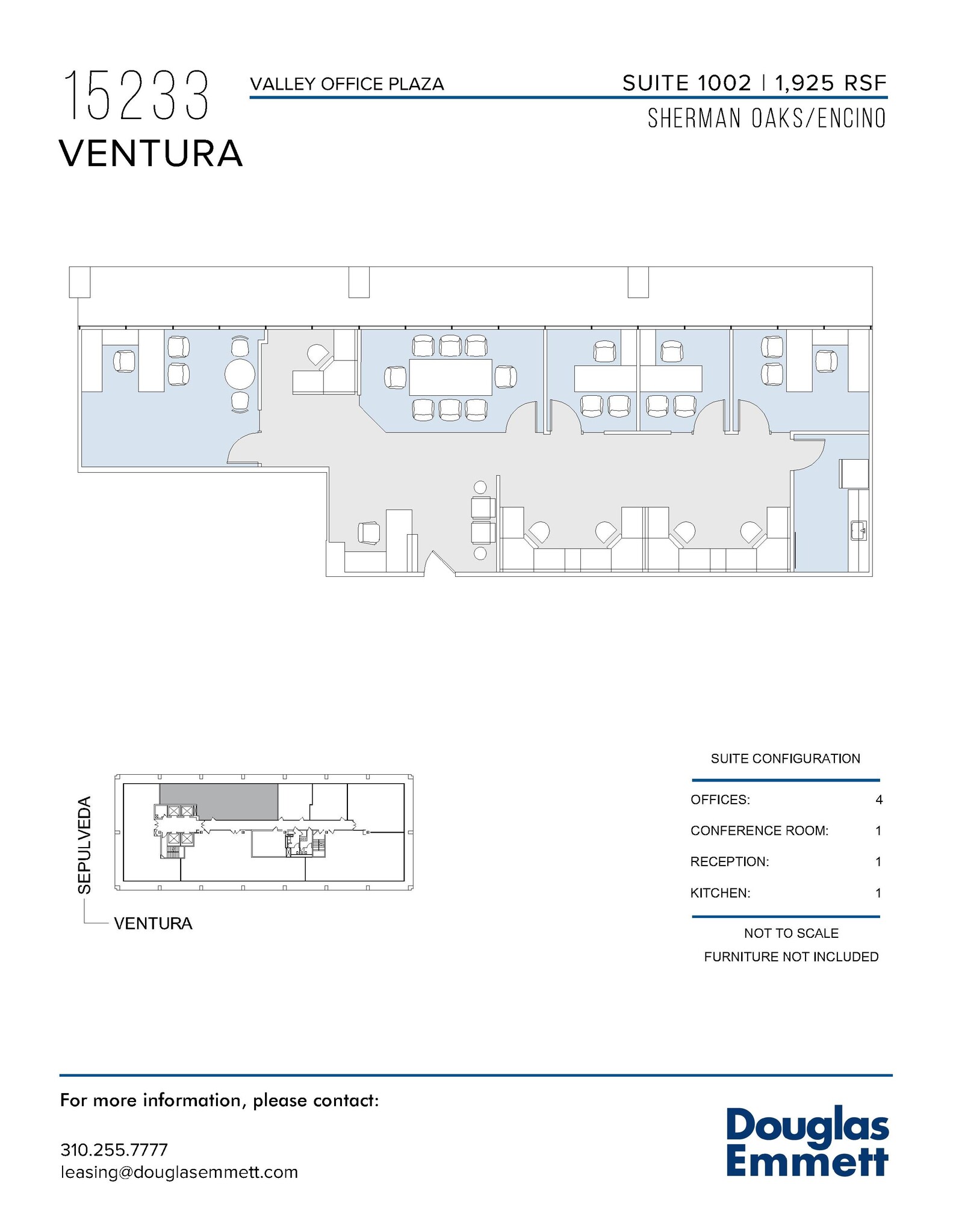 15233 Ventura Blvd, Sherman Oaks, CA en alquiler Plano de la planta- Imagen 1 de 1