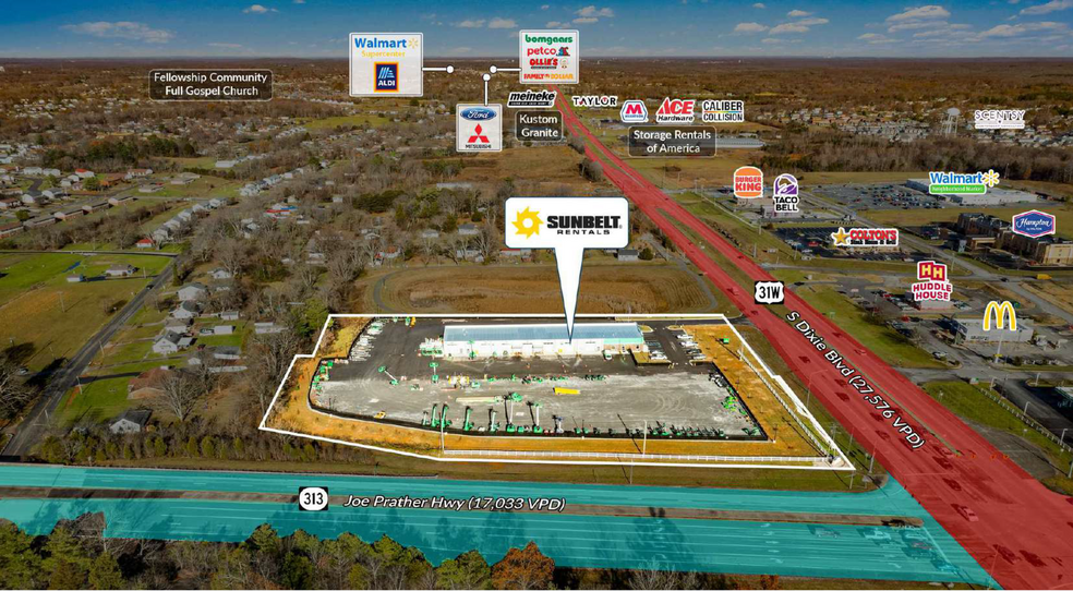 3129 S Dixie Blvd, Radcliff, KY en venta - Foto del edificio - Imagen 2 de 6